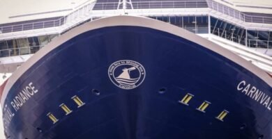 Carnival Radiance Back in Service With New Bow Crest After Dry Dock